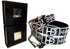 HEED NYC Classic Black & White Genuine Leather "HD" Embossed Belt
